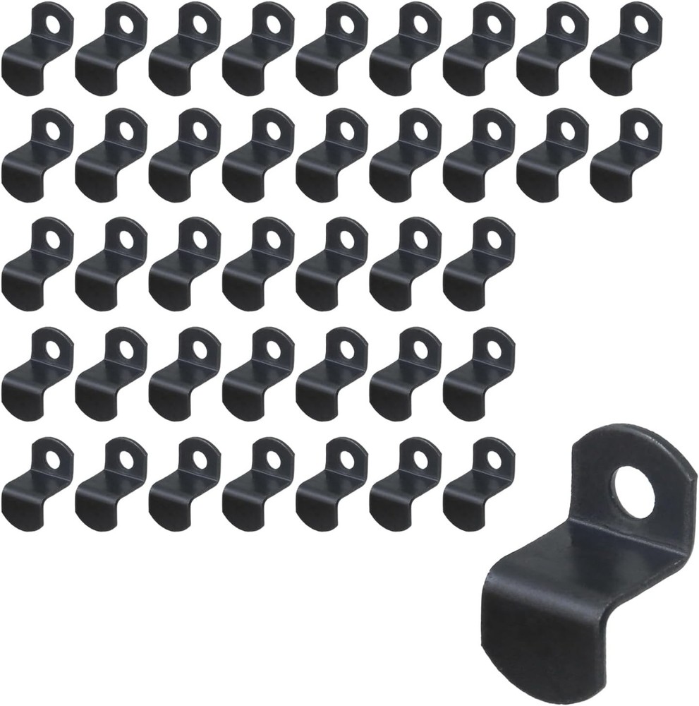 40pcs 1/2″ Depth Flat Offset Canvas Clips Bla Metal P Fre Clips