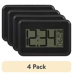 4.90″ Digital Table and Wall Clock with 12-Hour Display and Alarm