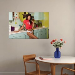 365221 Hot Beauty in Kitchen Sexy Teen Underwear Art Decor Print Poster