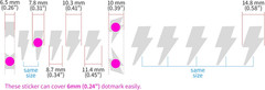 Lightning Bolts Glow in the Dark Guitar Fingerboard Fret Markers Inly Sickers