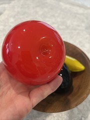 Murano Style Hand Blown Glass Vegetables/Fruit – Banana, Tomato, Eggplant