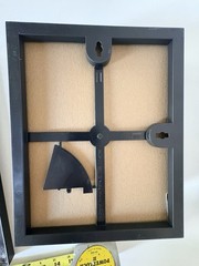 Lot of 6 Black Plastic solid smooth Frames 5- 8×10 1-11×14 Hanging Or Standing