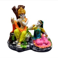 Resin Book Reading Lord Ganesha Showpiece | Sleeping Ganpati Statue for Home 5″