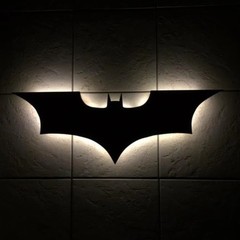 Batman Led Logo Lightbox 3d Printed Lightbox Led Light for Game Decor
