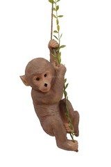 Monkey Climbing Rope Decor Animal Statue Hanging Showpiece For Home Decor