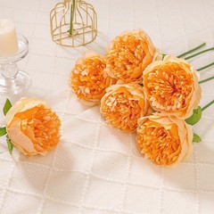 Stunning 10pcs Orange Artificial Peonies – Perfect for Seasonal Decor & Events