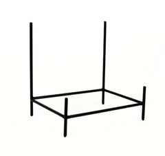 Iron Rectangular Bowl Stand- 12 Inches H x 11.75 Inches W x 8 Inches D
