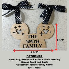 Disney Inspired Engraved Personalized Stroller/Scooter Identification Tag.