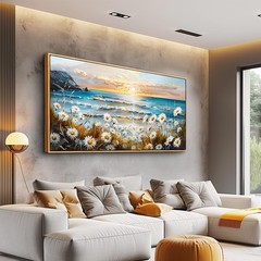 PHAOHUAXM Wall Decor For Living Room Large Canvas Wall Art Flowers Farmhouse …
