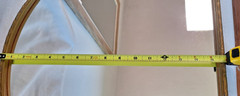 Vtg Gold Arch Wall Mirror w/Thin Wooded Frame 16″ x 12.5 Accent Mirror, Gallery