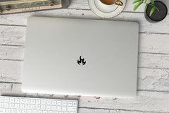 Set of 4 – Fire Symbol Vinyl Decal Laptop Car Window Stickers – DIY