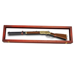 Rifle Gun Display Case Cabinet Wall Rack Replica Airsoft Civil War / USA MADE!