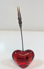 10 Heart Shaped Red Acrylic Plastic Picture Or Note holders