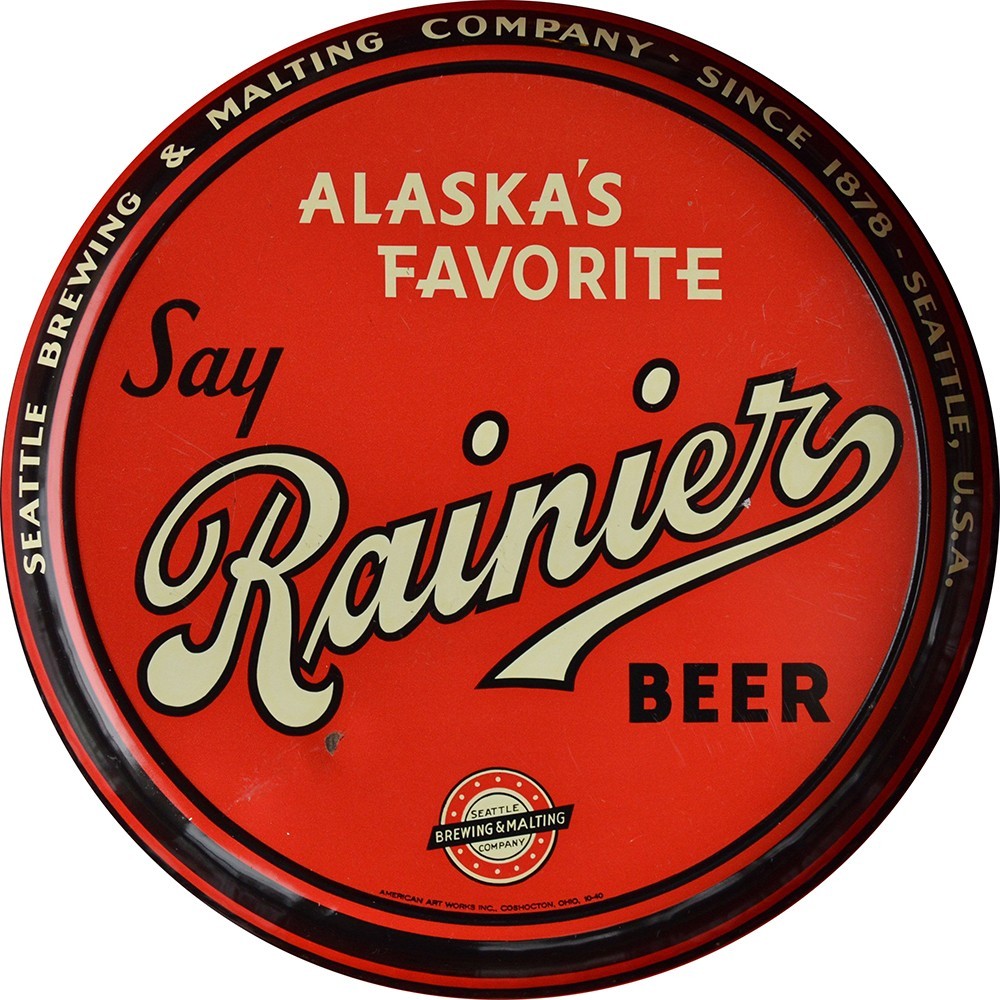 Vintage Rainier Beer Ad Reproduction Metal Sign FREE SHIPPING