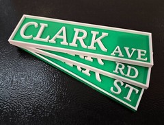 Custom 3D Street Sign – White and Green – Custom Road Sign – Man Cave Sign