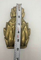Solid Brass Pineapple Decorative Bell Wall Mount Gold Tone Kitchen Decor Accent
