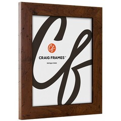 Craig Frames 1.25″ Wide Distressed Rustic Brown Picture Frames & Poster Frames