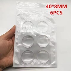 6Pcs Door Stopper Wall Protector Silicone Door Knob Wall Protector Strong Back