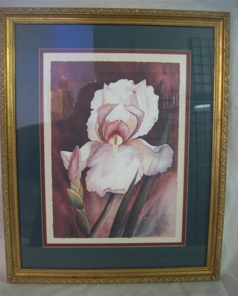 Signed and Professionally Framed and Matted IRIS PRINT