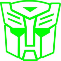 Outlined Transformers Autobot Decal Vinyl Sticker laptop helmet window wall door