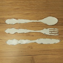 30 In Large Utensil Wall Art Decorative Knife Spoon Fork Farmhouse Kitchen Decor