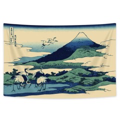 Ukiyo-e Crane Extra Large Tapestry Wall Hanging Art Fabric Japanese Background