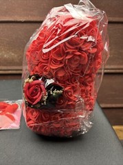 Eternal Rose Bear Foam Flower Bear Creative Rose Teddy Bear All Occasions, C18