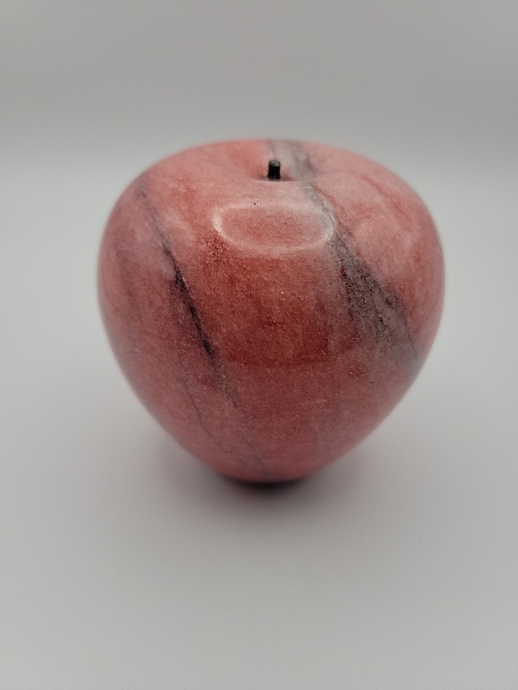 Marble/ Alabaster Stone Apple Paper Weight Heavy