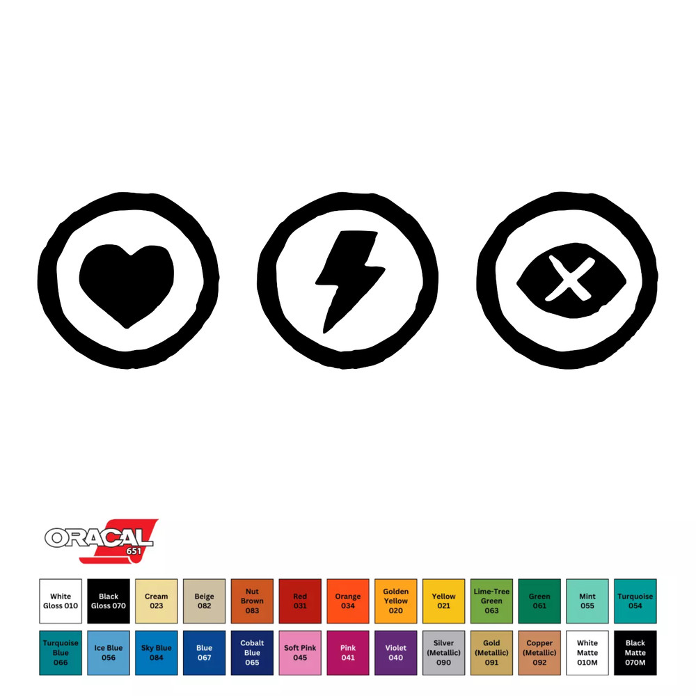 RDR2 Cores Permanent Vinyl Decal Sticker 7″ x 2″ Oracal 651 CHOOSE COLOR
