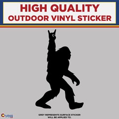 Big Foot with Shaka sign, Die Cut High Quality Vinyl Stickers