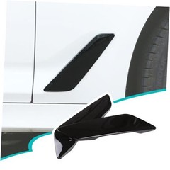 Car Side Wing Air Vent Hood Intake Fender Cover Trim ABS ,Piano Black