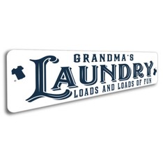 Grandmas Laundry Room Metal Sign