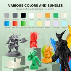 SUNLU 3D Printer Resin, 1kg Fast Curing Standard 3D Resin for LCD DLP SLA Resin