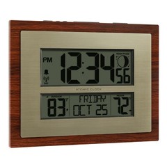 513-23137 La Crosse Technology Atomic Digital Wall Clock with Moon Phase TX141V3
