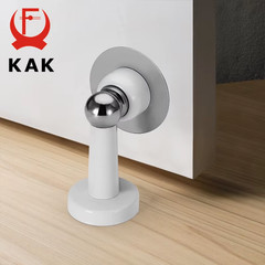 Stainless Steel Magnetic Doorstop Non-Punch Wind-Proof Door Stopper Wall Mounted