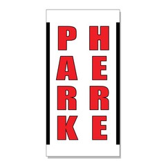 Park Here Business DECAL STICKER Retail Store Sign
