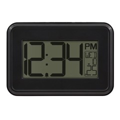 4.90″ Digital Table and Wall Clock with 12-Hour Display and Alarm