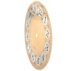 7 In Diameters 180mm Vintage Aluminium Metal Wall Clock for DIAL Face Arabic