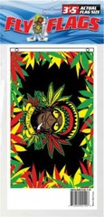 Rasta Dude Blacklight Reactive Fly Flag 3′ x 5′