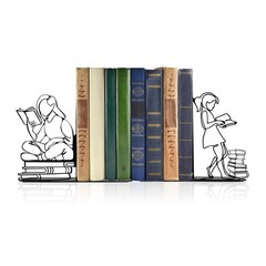 1 PCS Cute Bookends Decorative Durable Metal Book Holders 6.3×4.5×1.2 Inch