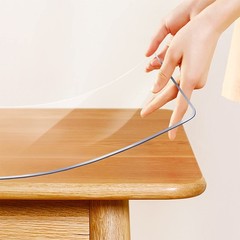 Waterproof Dining Table Cover – Protector Roll Heat Resistant Clear Vinyl Tab…