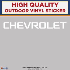 Chevrolet Text, Die Cut High Quality Vinyl Stickers