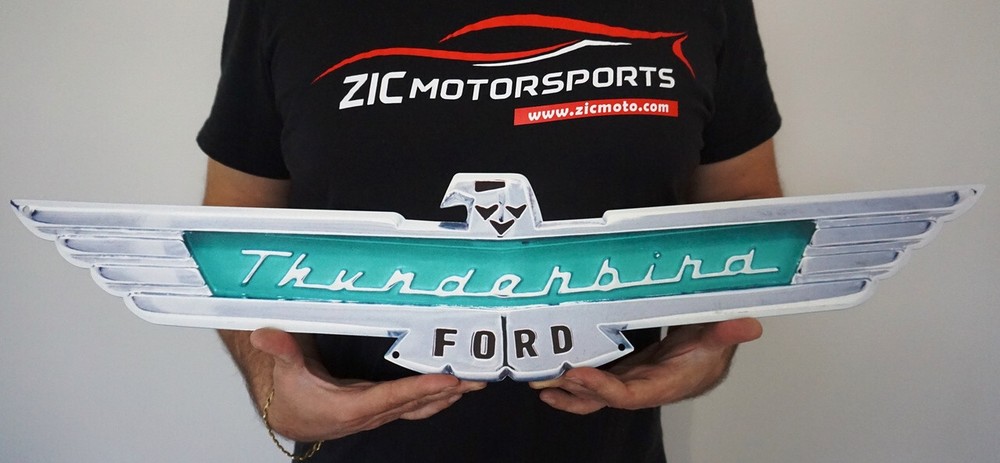 57 Ford Thunderbird Steel Sign