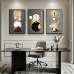Black and Gold Abstract Wall Art Set – Modern Luxury Decor for Any Room