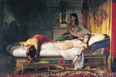 DEATH OF CLEOPATRA POISON 1874 ORIENTALIST PAINTING BY JEAN ANDRE RIXENS REPRO