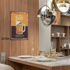 Metal Sign Fresh Beer Wall Decor 8×12 Inches 20x30cm