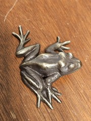 Scott Nelles Studios Bronze Cast Tree Frog Animal Figure Art Sculpture Figurine