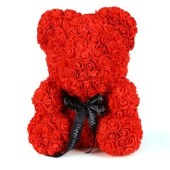 10″ Artificial Rose Teddy Bear Birthday Valentine’s Day Gift for Girlfriend Wife