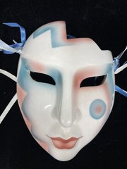 Vtg 1988 Clay Art USA Ceramic 7.75 in. Decorative Mask Wall Art