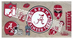 ALABAMA College University UV DTF Transfer Sticker Cup Wrap DIY Cups Bottles